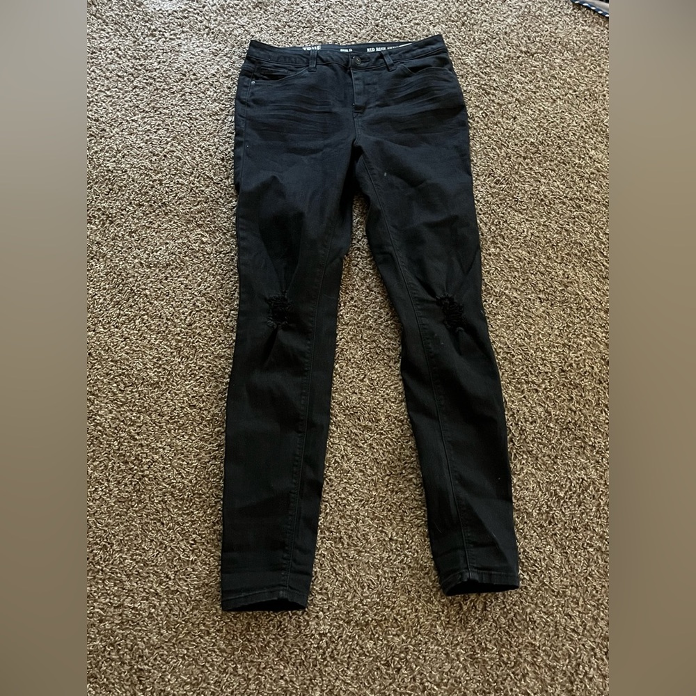 Black ripped jeans!!